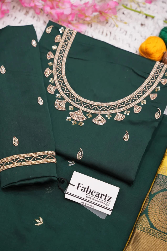 దక్షిణ భారత పండుగ సాంప్రదాయ హాఫ్ చీర (ఛవి)