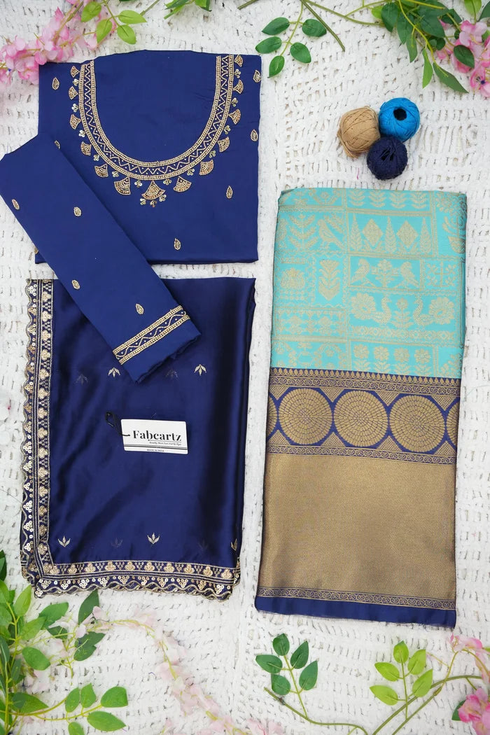 దక్షిణ భారత పండుగ సాంప్రదాయ హాఫ్ చీర (ఛవి)