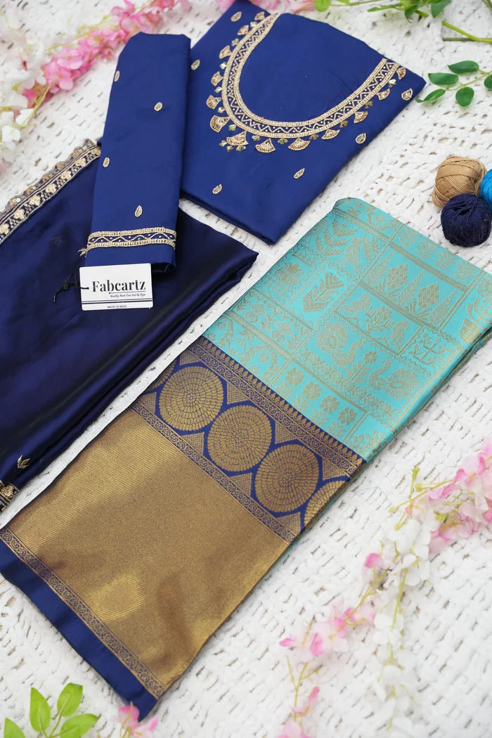 దక్షిణ భారత పండుగ సాంప్రదాయ హాఫ్ చీర (ఛవి)