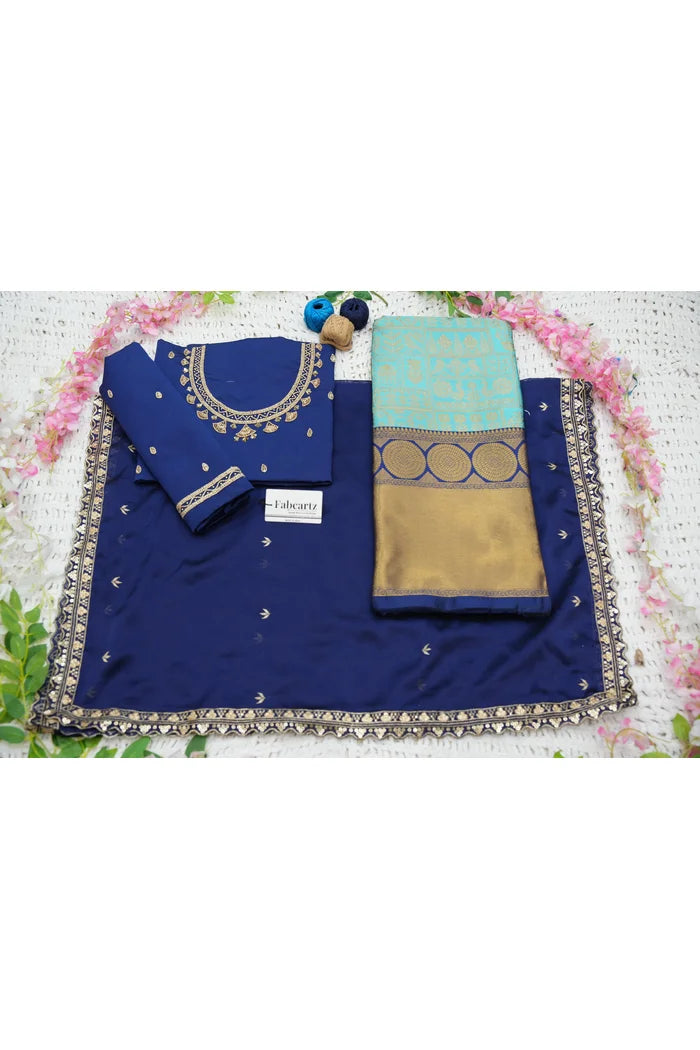 దక్షిణ భారత పండుగ సాంప్రదాయ హాఫ్ చీర (ఛవి)