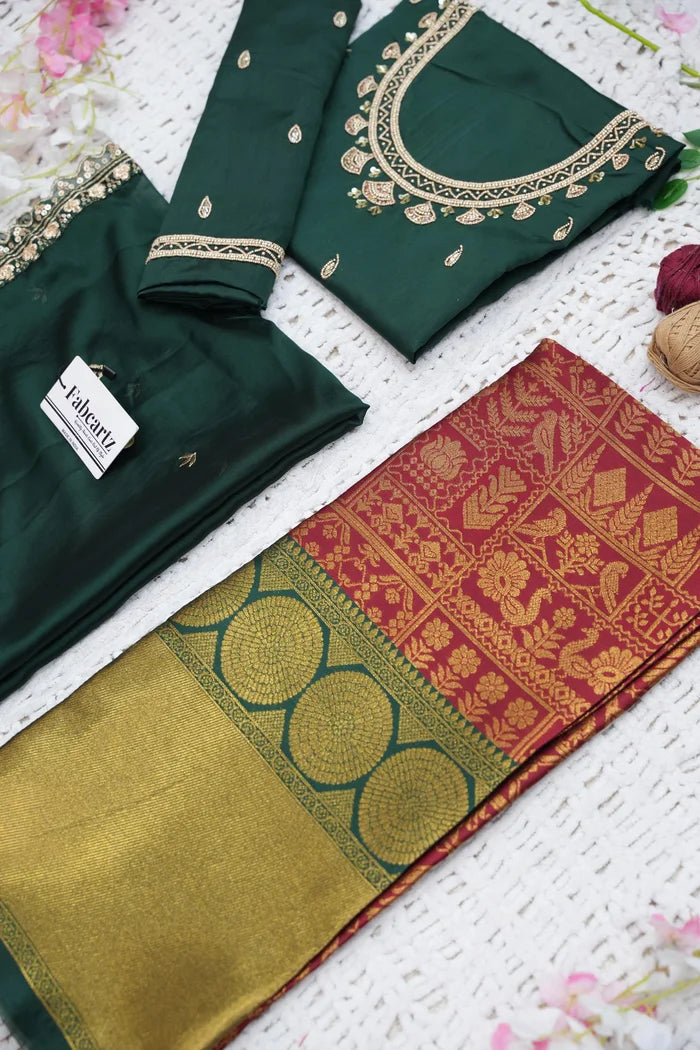 దక్షిణ భారత పండుగ సాంప్రదాయ హాఫ్ చీర (ఛవి)