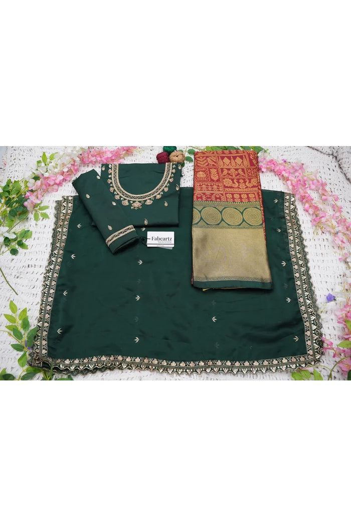 దక్షిణ భారత పండుగ సాంప్రదాయ హాఫ్ చీర (ఛవి)