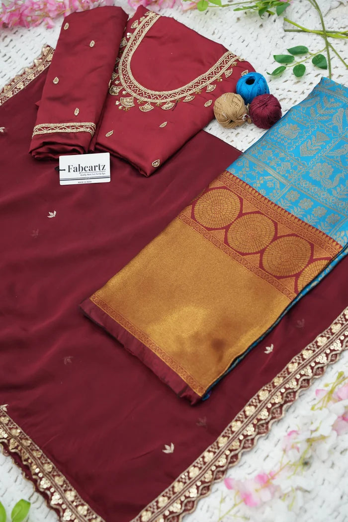 దక్షిణ భారత పండుగ సాంప్రదాయ హాఫ్ చీర (ఛవి)