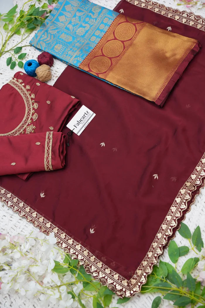 దక్షిణ భారత పండుగ సాంప్రదాయ హాఫ్ చీర (ఛవి)