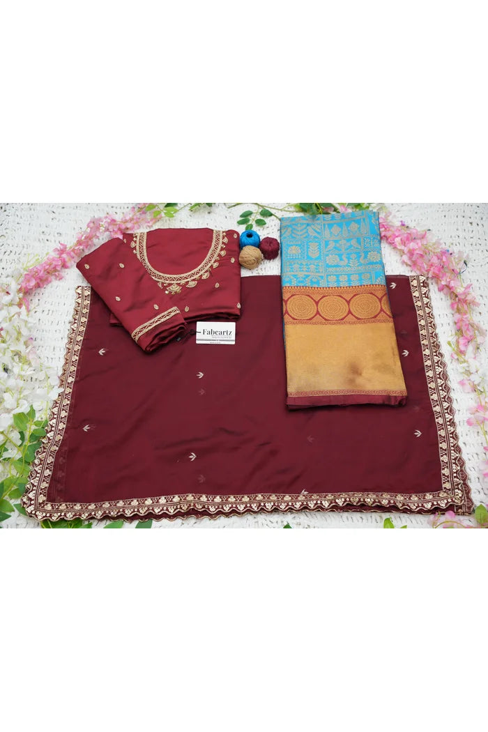 దక్షిణ భారత పండుగ సాంప్రదాయ హాఫ్ చీర (ఛవి)