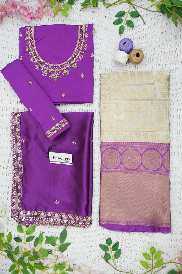 దక్షిణ భారత పండుగ సాంప్రదాయ హాఫ్ చీర (ఛవి)