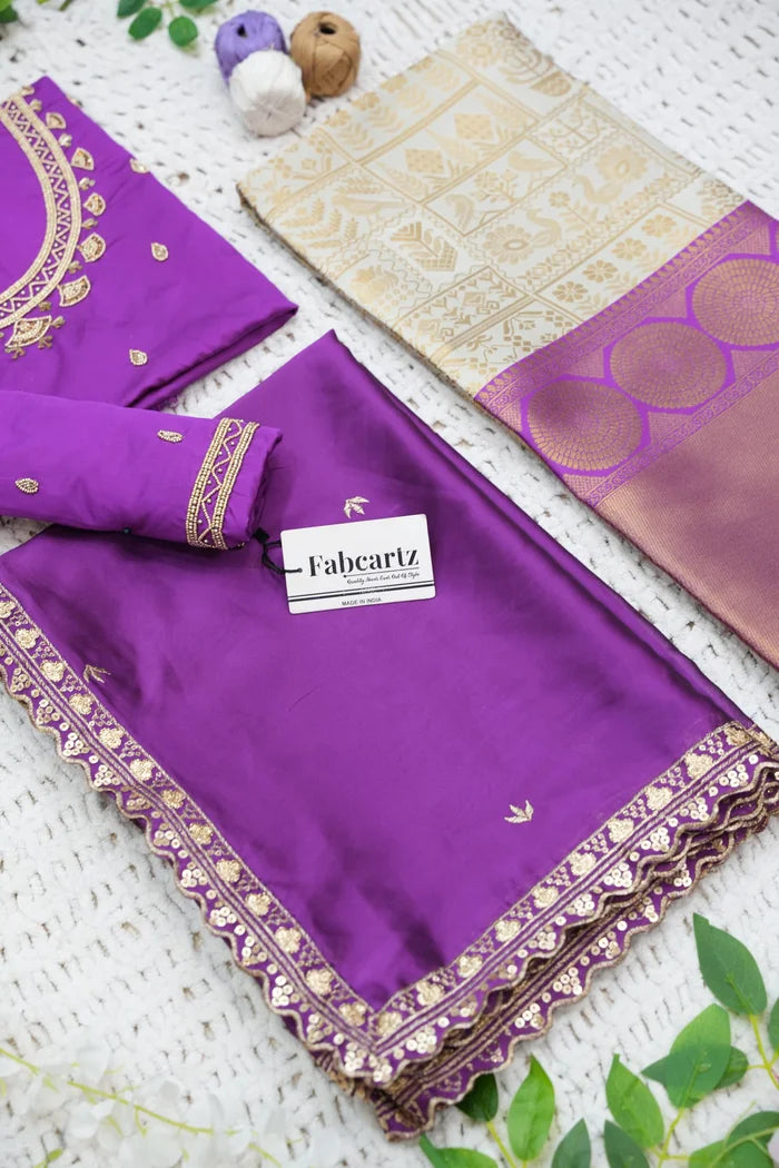 దక్షిణ భారత పండుగ సాంప్రదాయ హాఫ్ చీర (ఛవి)