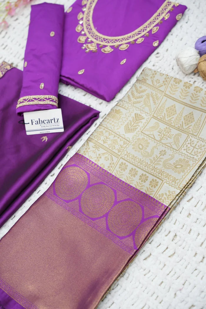 దక్షిణ భారత పండుగ సాంప్రదాయ హాఫ్ చీర (ఛవి)