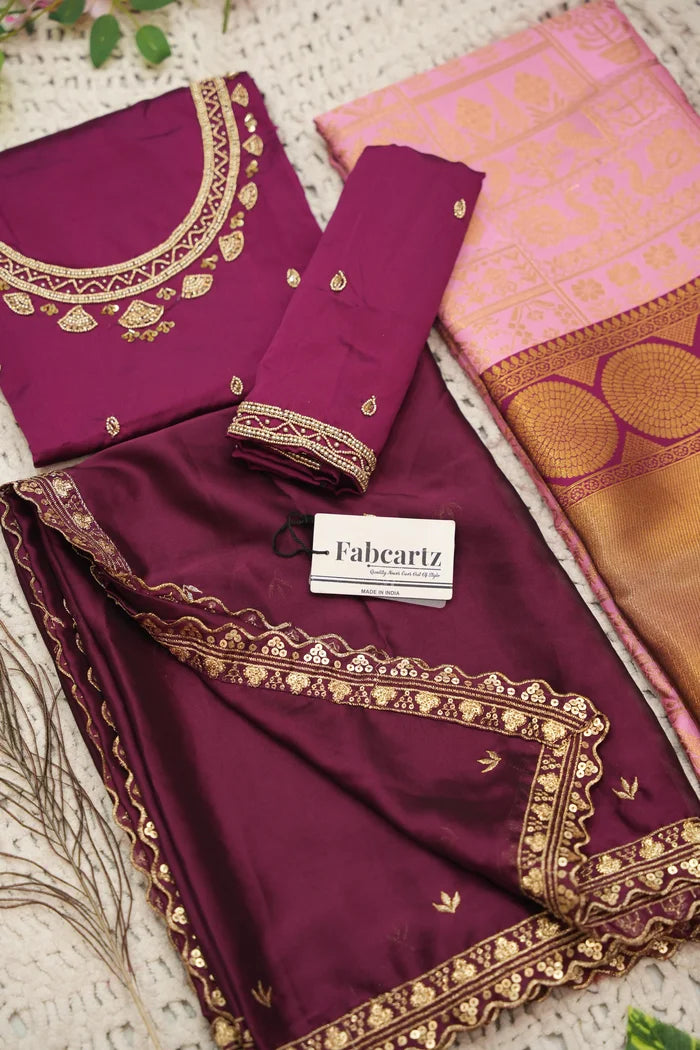 దక్షిణ భారత పండుగ సాంప్రదాయ హాఫ్ చీర (ఛవి)