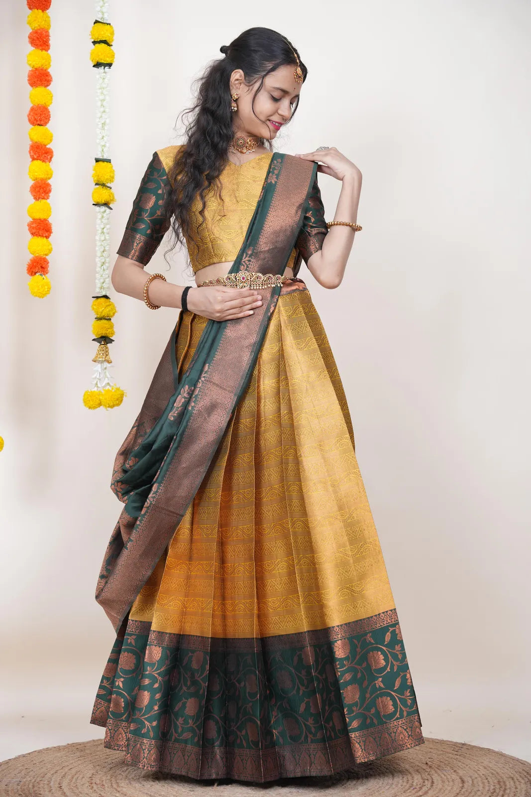 Mythili South Indian Festival Traditional Half Saree
