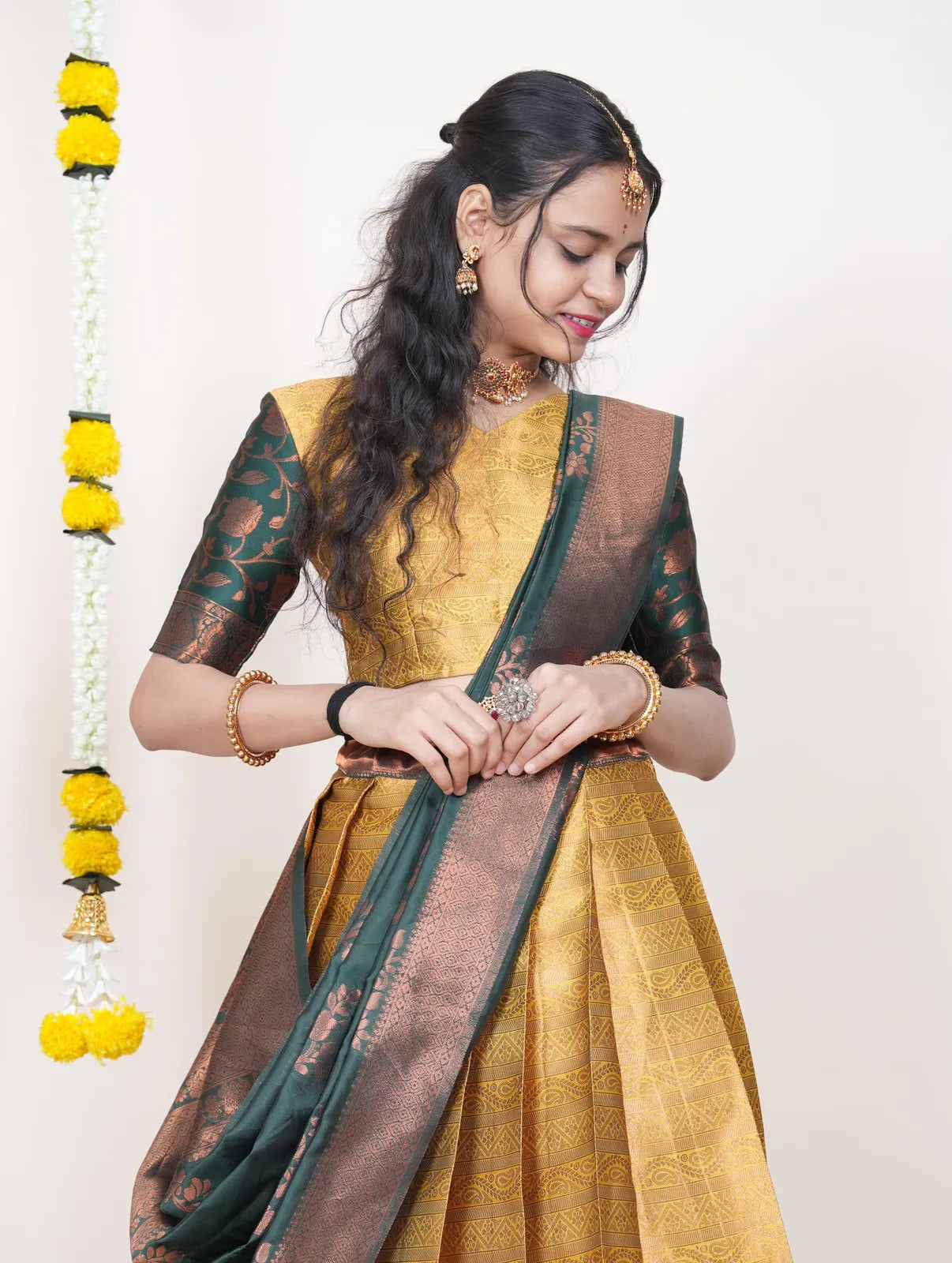 Mythili South Indian Festival Traditional Half Saree