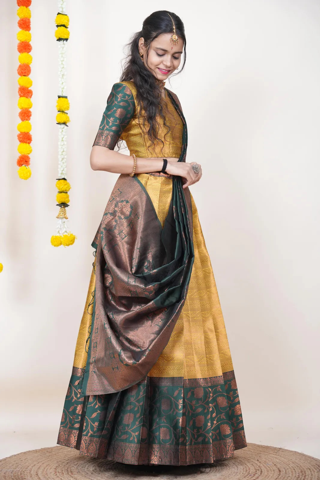 Mythili South Indian Festival Traditional Half Saree