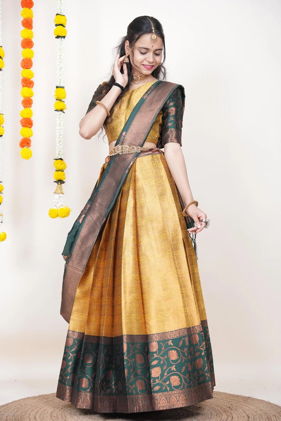 Mythili South Indian Festival Traditional Half Saree