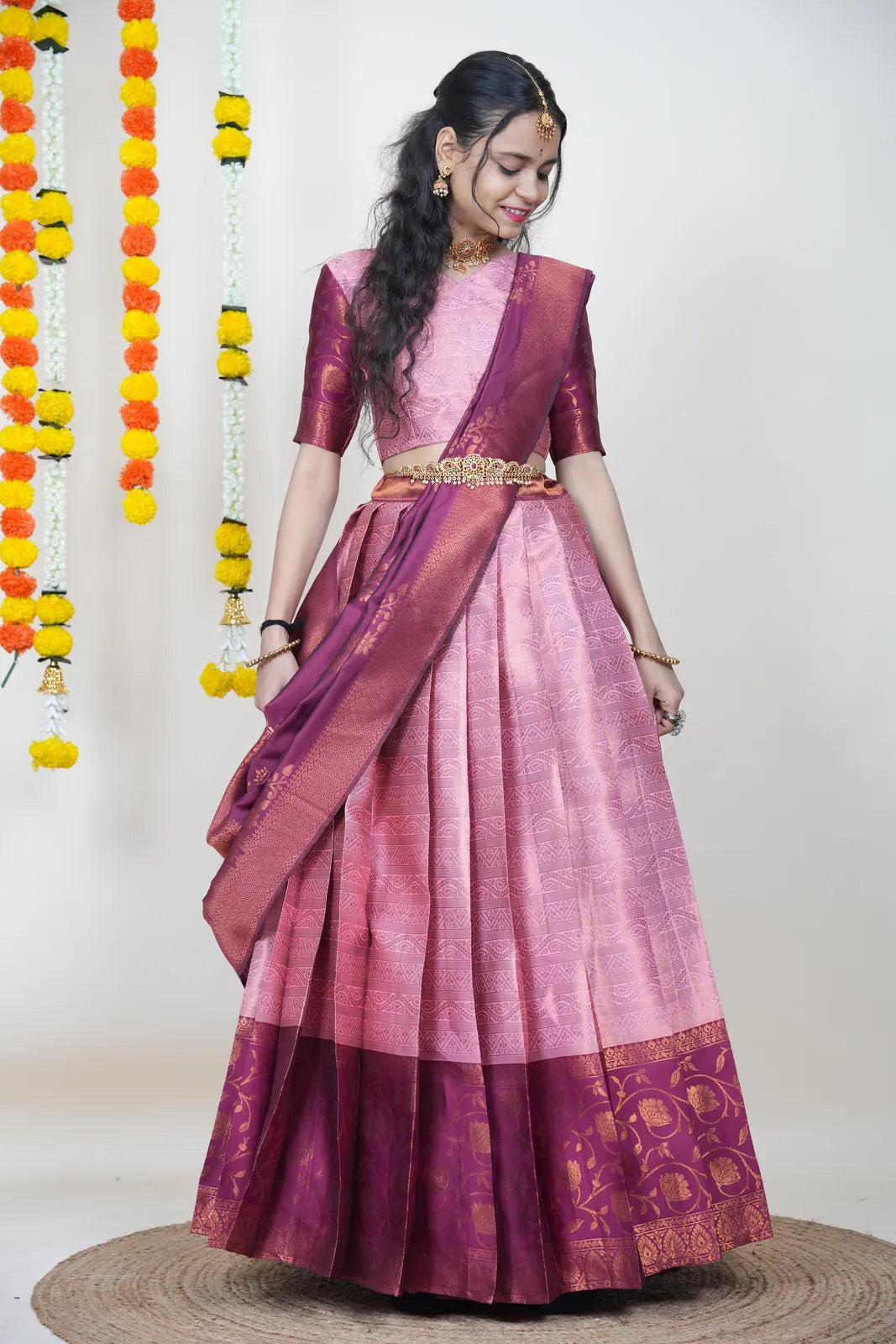 Mythili South Indian Festival Traditional Half Saree