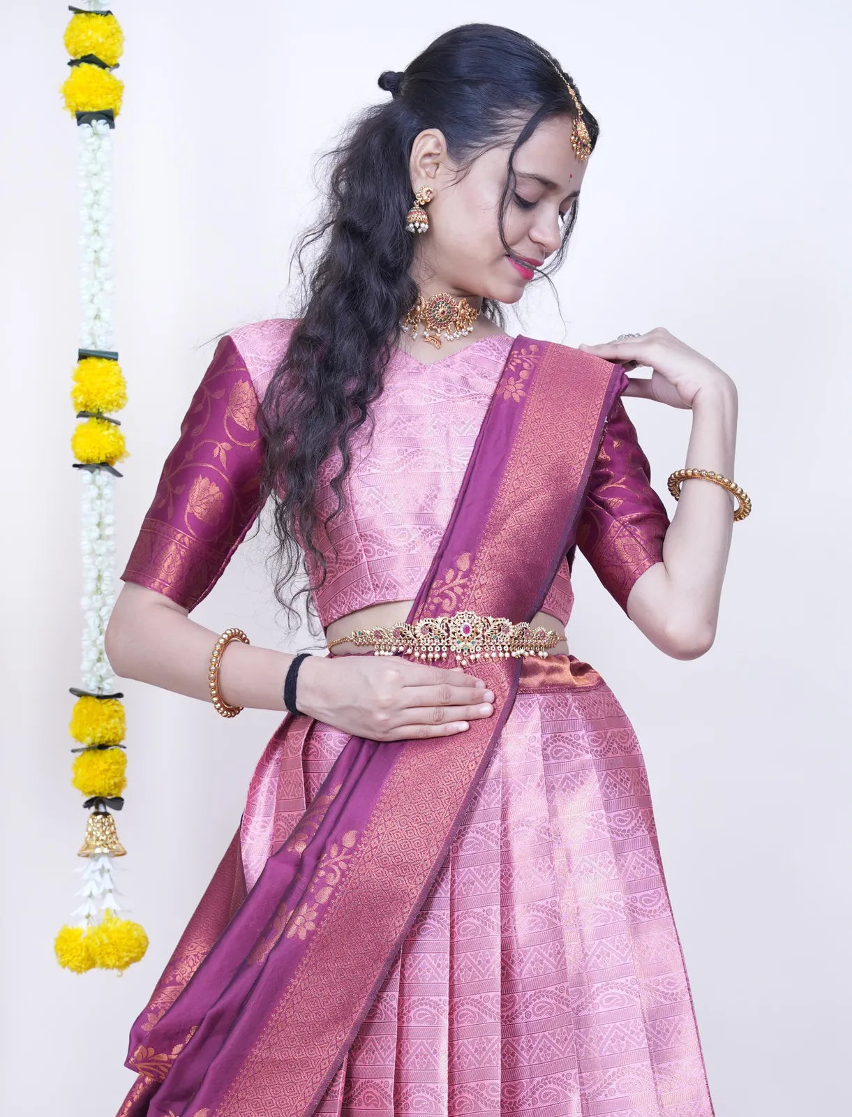 Mythili South Indian Festival Traditional Half Saree