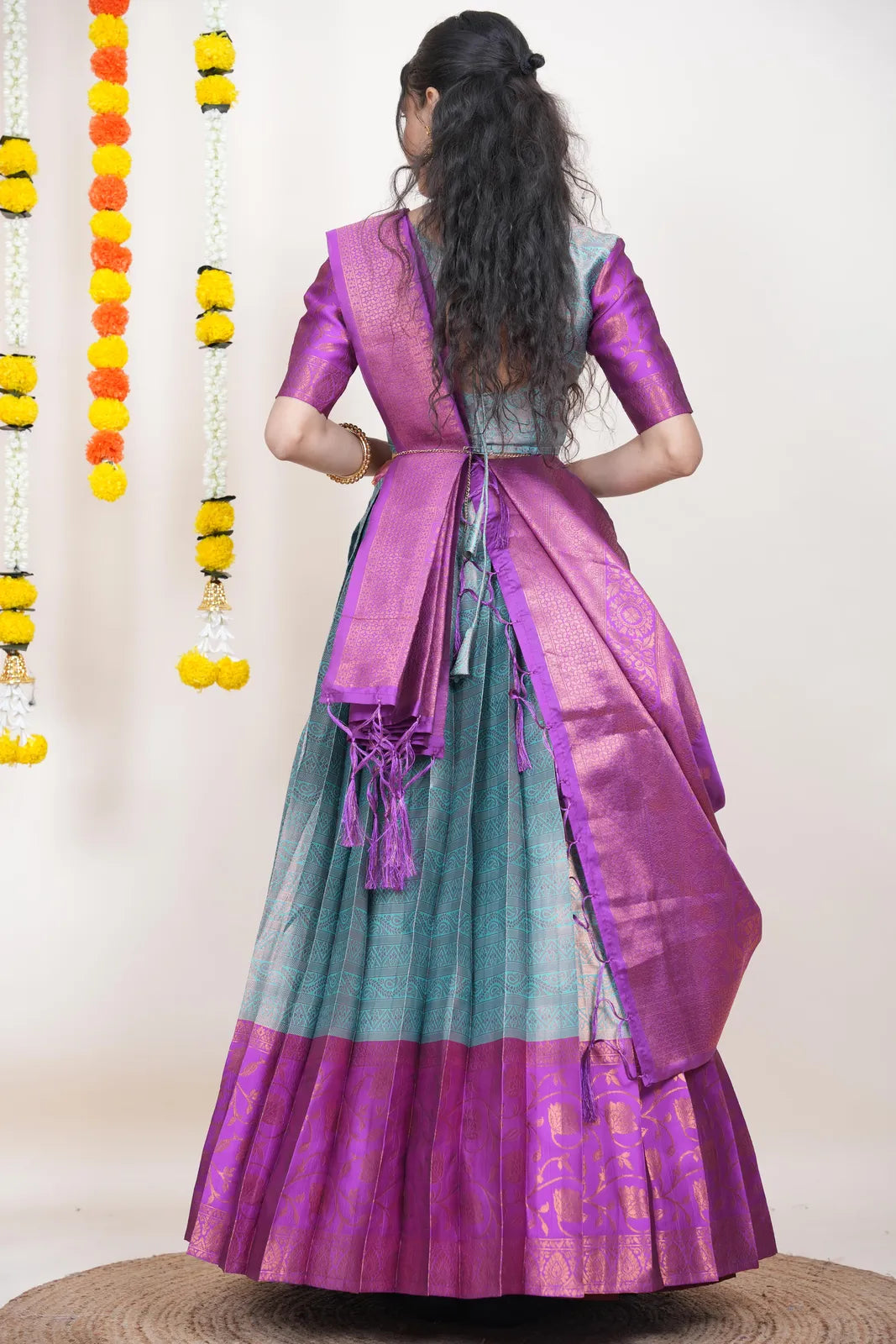 Mythili South Indian Festival Traditional Half Saree