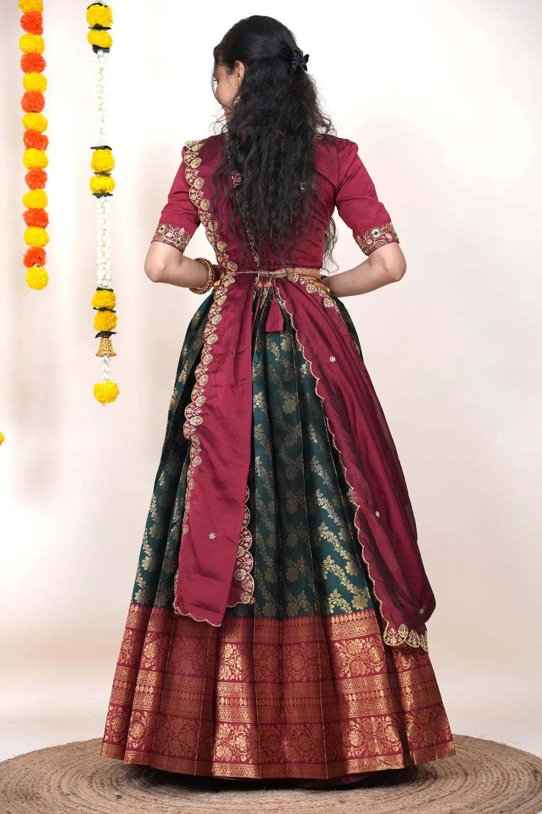 South Indian Festival Traditional Half Saree Rithvika