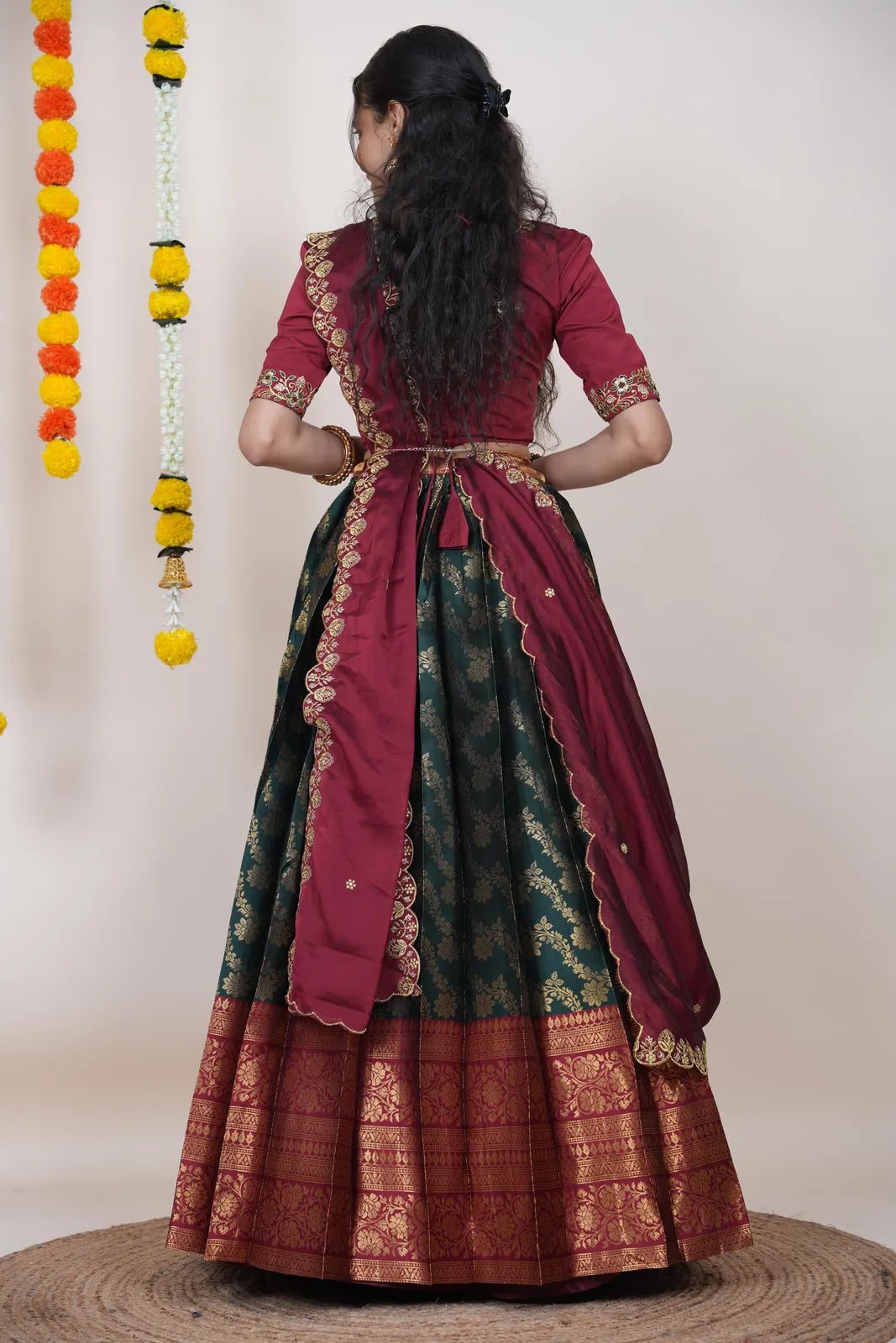 South Indian Festival Traditional Half Saree Rithvika