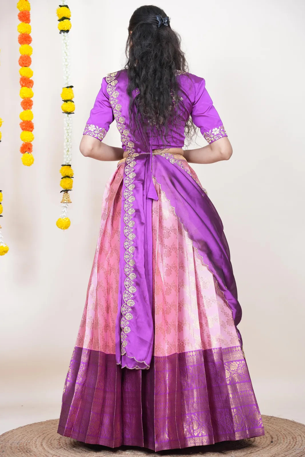 South Indian Festival Traditional Half Saree Rithvika