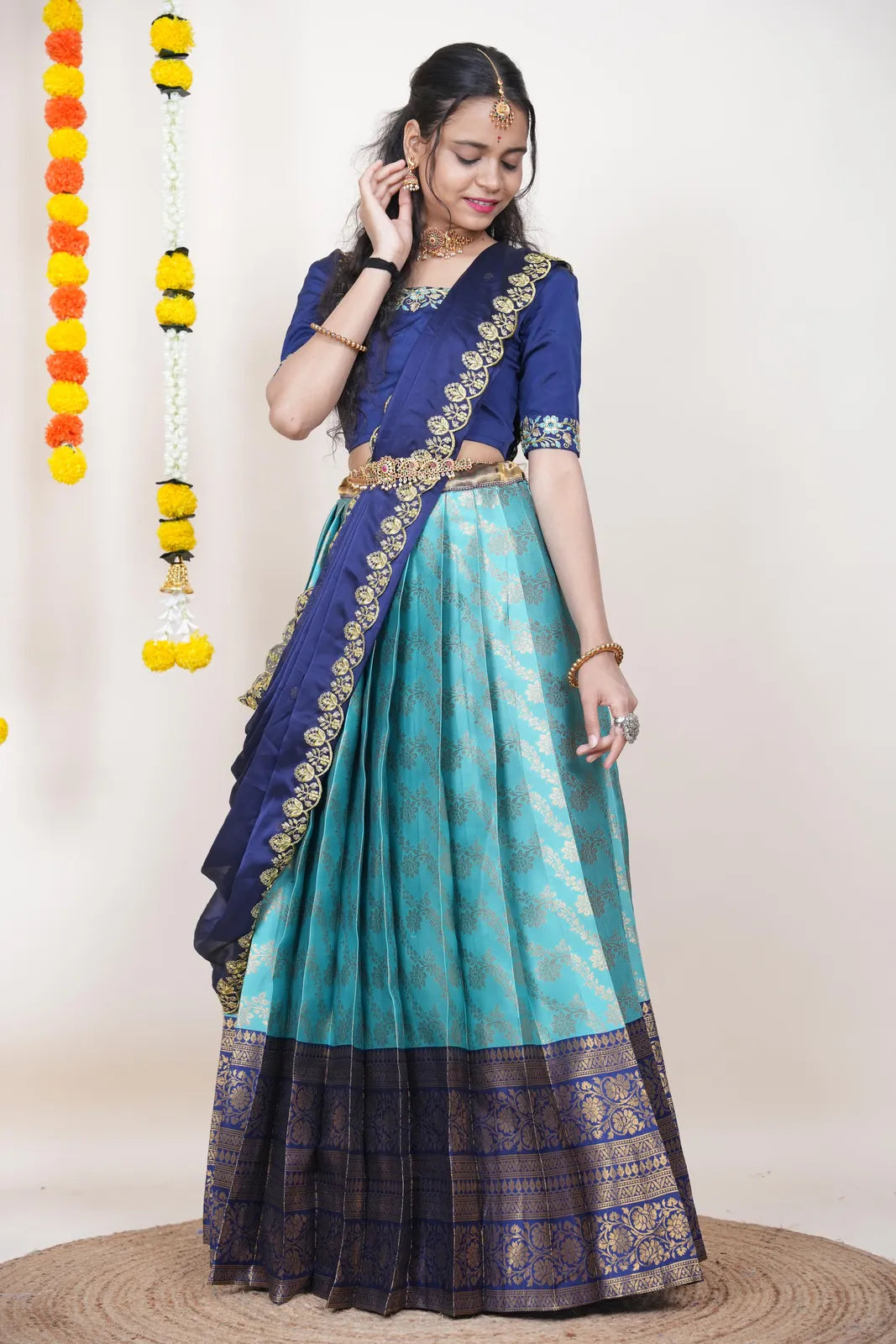 South Indian Festival Traditional Half Saree Rithvika