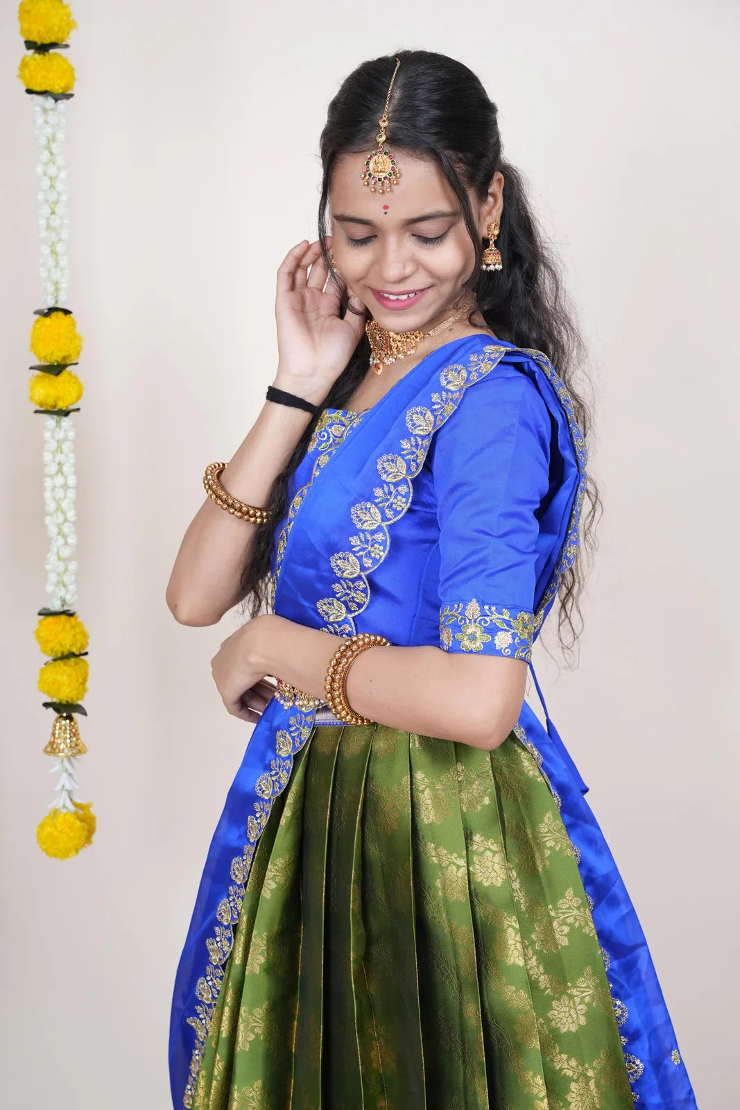 South Indian Festival Traditional Half Saree Rithvika