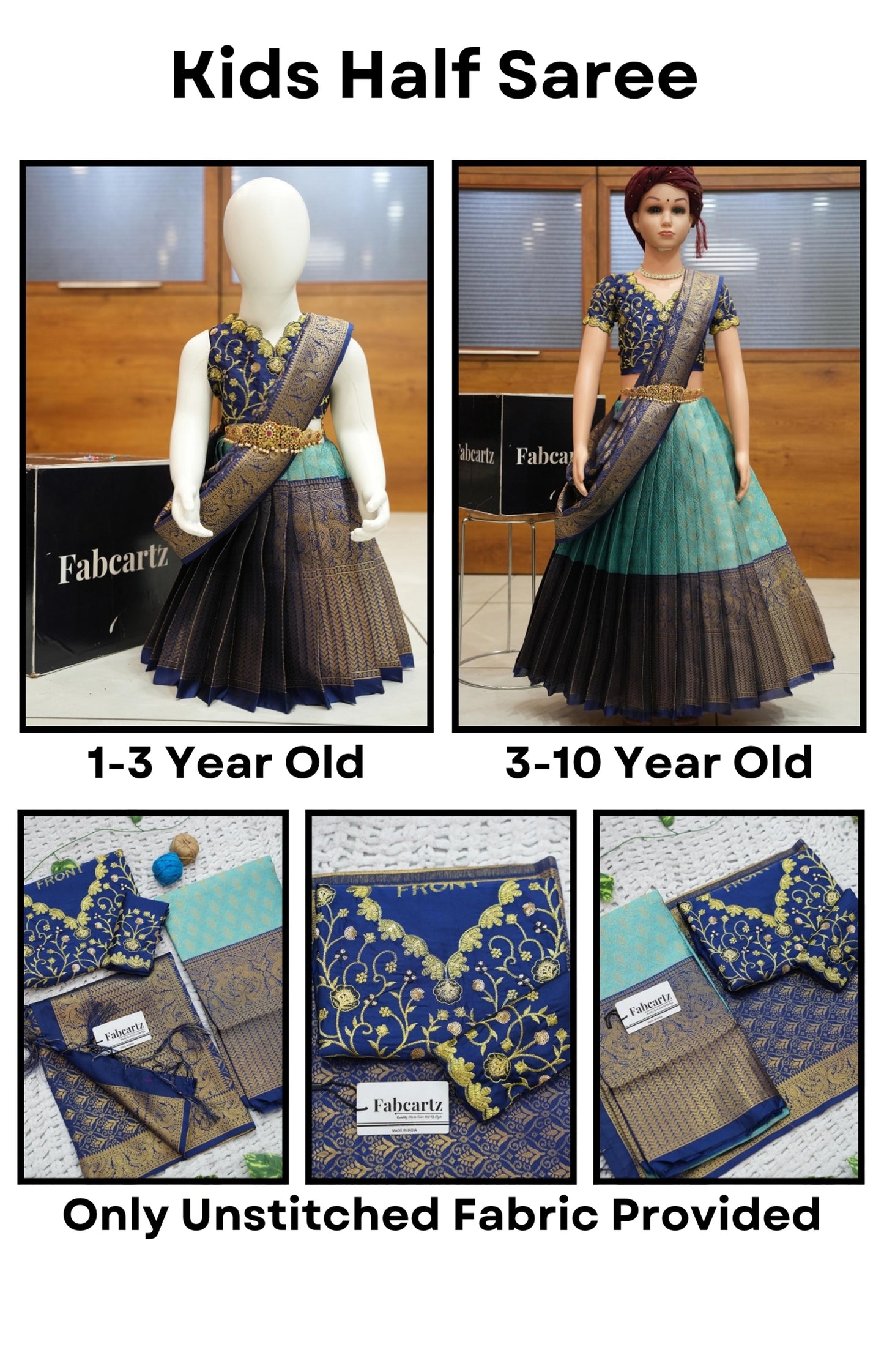 MnjyaaJacQ New Kids Traditional South Indian Half Saree
