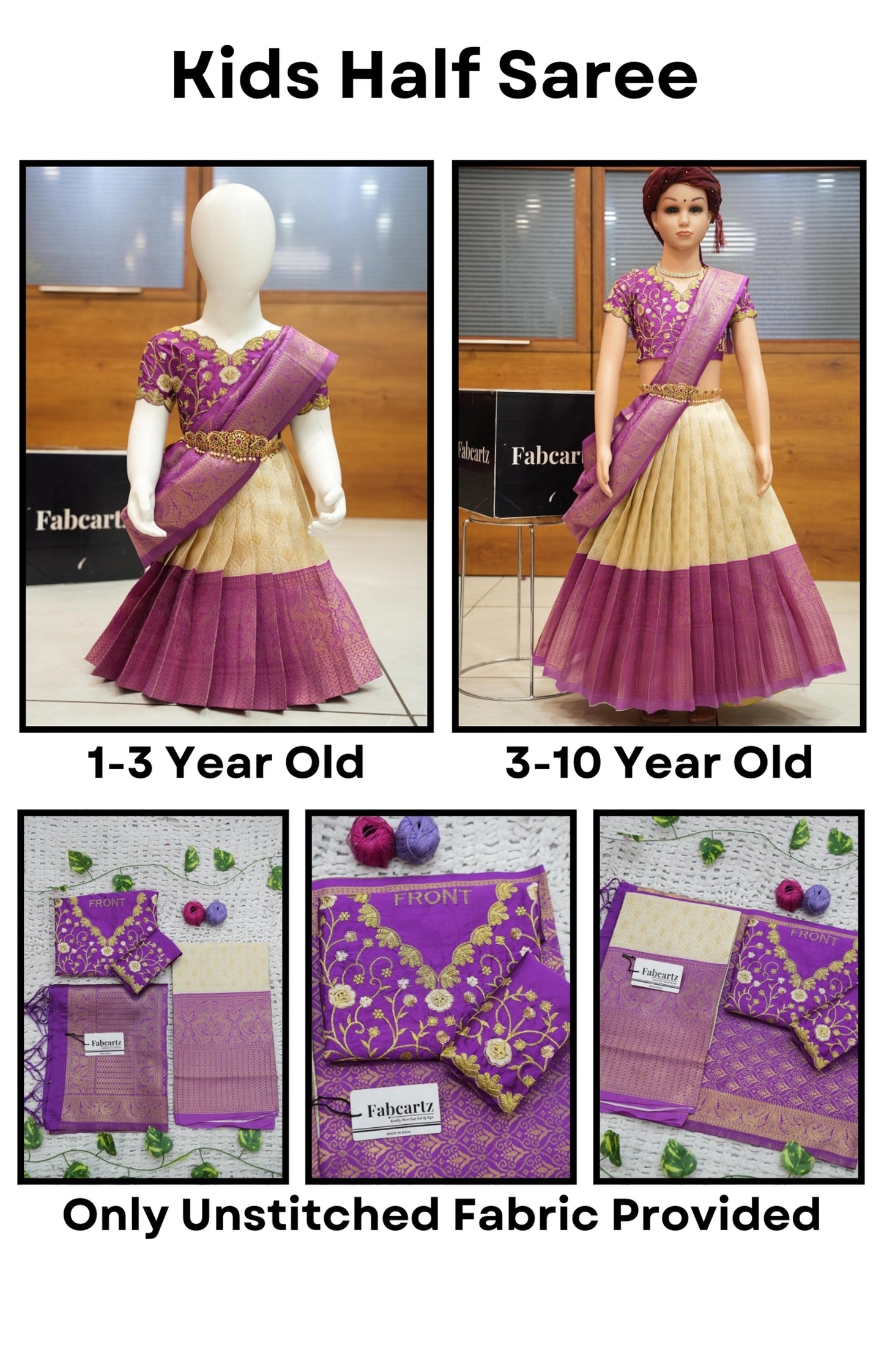MnjyaaJacQ New Kids Traditional South Indian Half Saree
