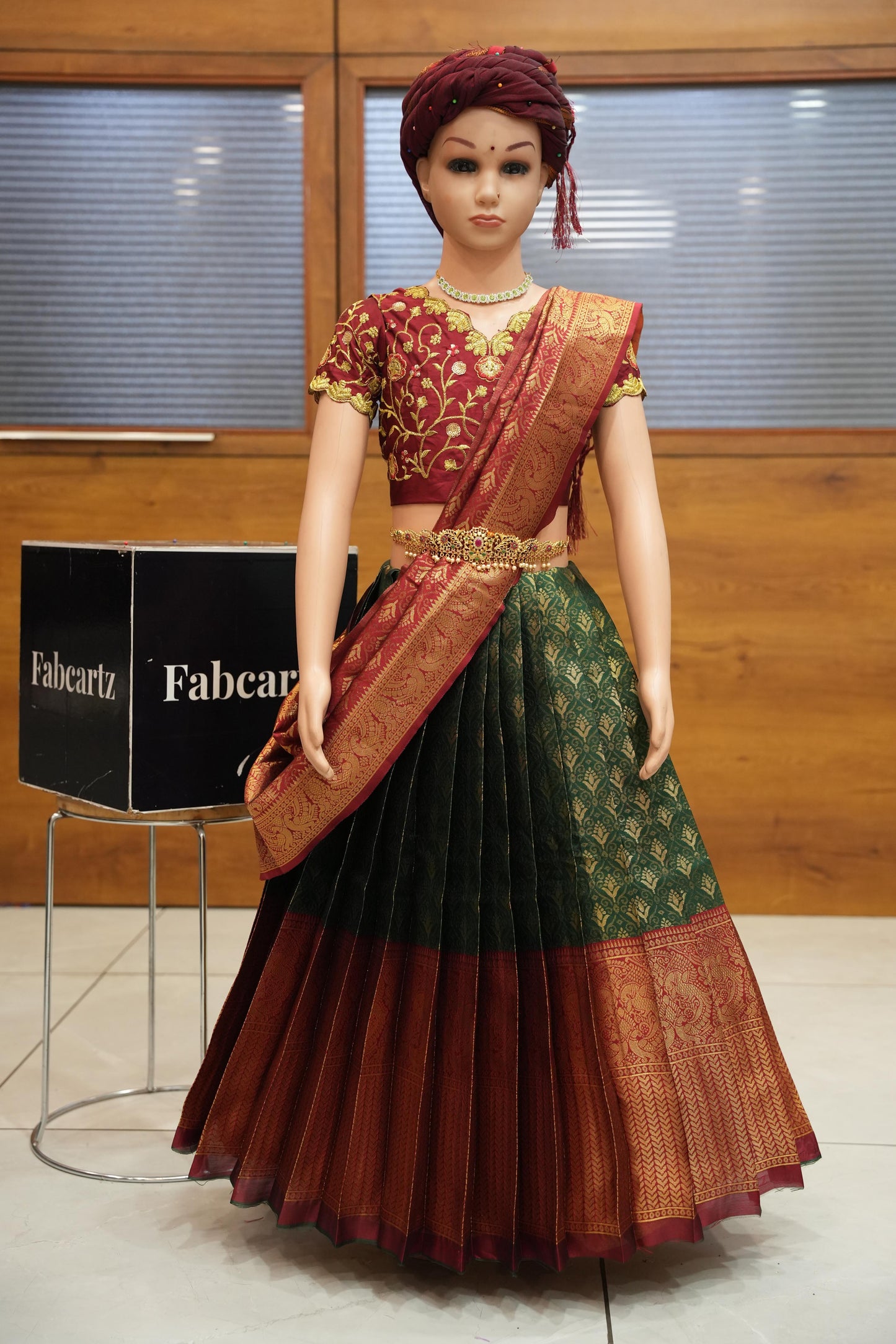 MnjyaaJacQ New Kids Traditional South Indian Half Saree