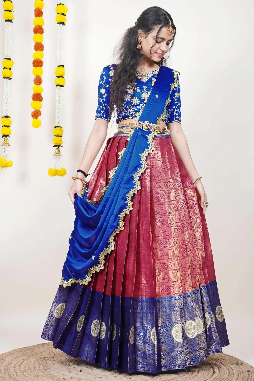 Shailee South Indian Festival Traditional Half Saree