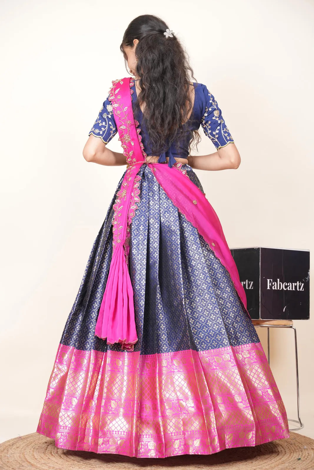 Zuvitha South Indian Festival Traditional Half Saree