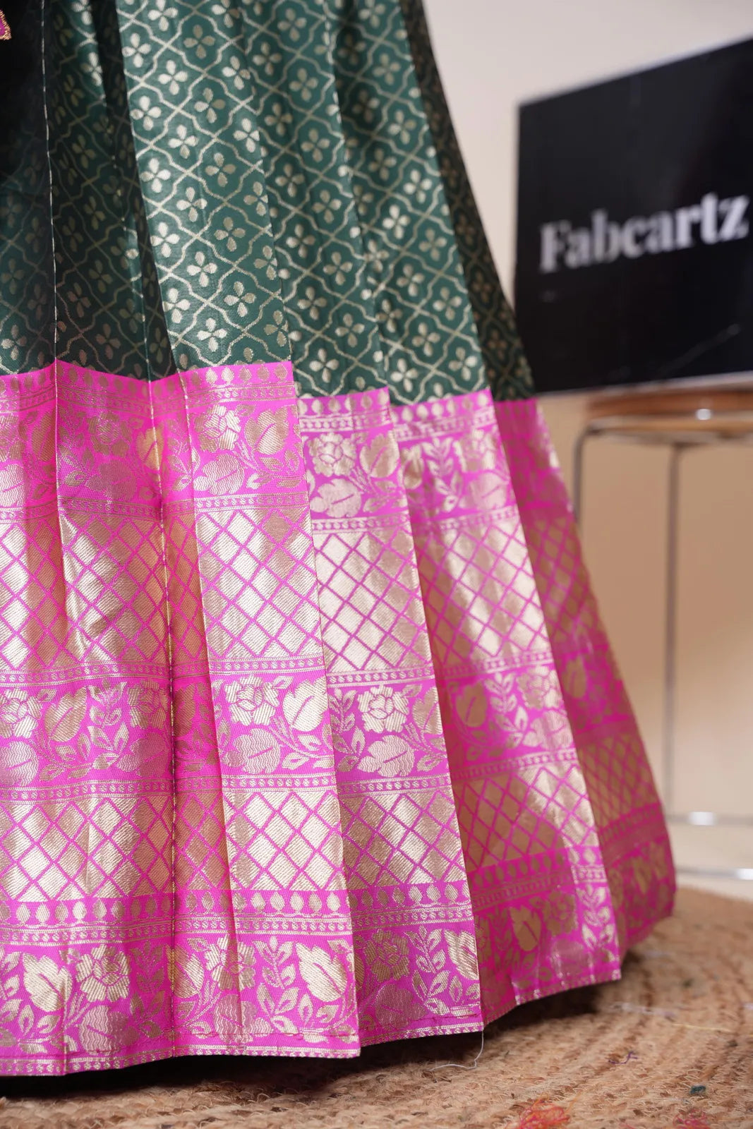 Zuvitha South Indian Festival Traditional Half Saree