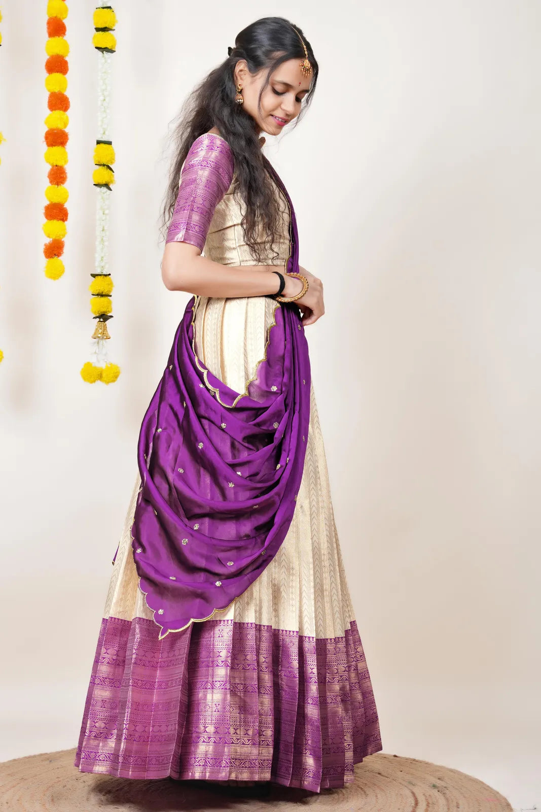 Rehani South Indian Festival Traditional Half Saree