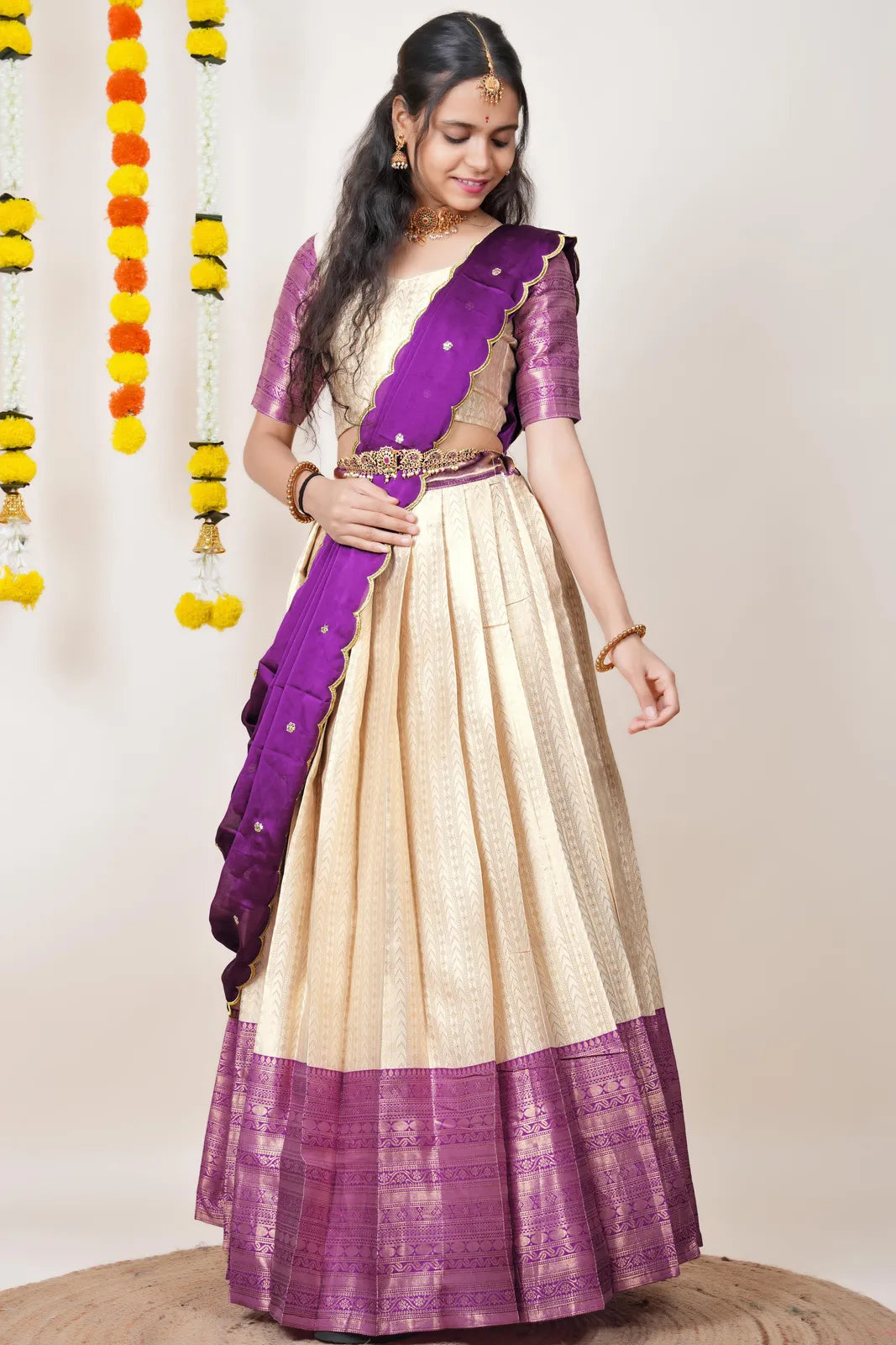 Rehani South Indian Festival Traditional Half Saree