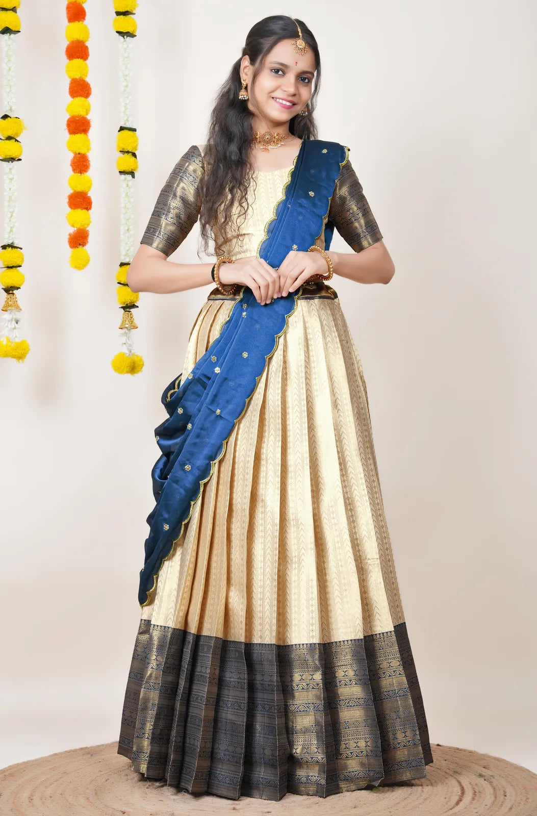 Rehani South Indian Festival Traditional Half Saree