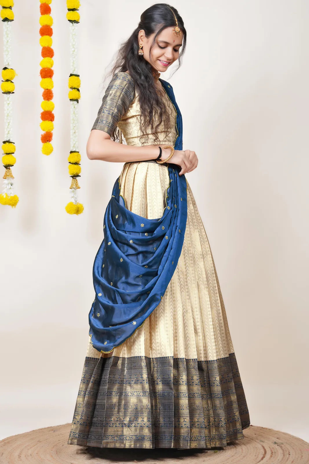 Rehani South Indian Festival Traditional Half Saree