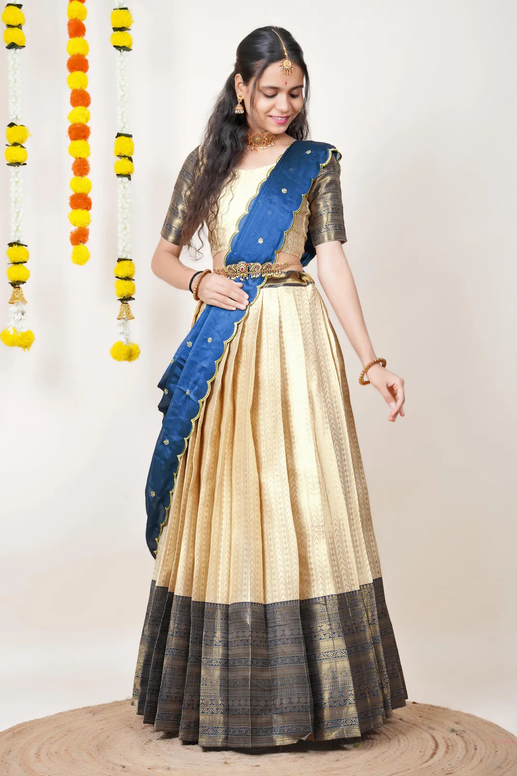 Rehani South Indian Festival Traditional Half Saree