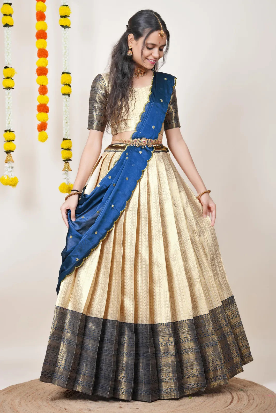Rehani South Indian Festival Traditional Half Saree