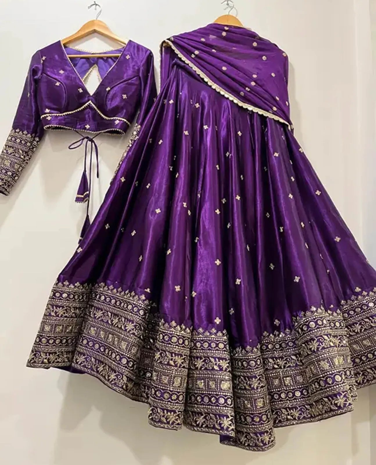 Nisarg Haldi Lehenga Women's Embroidered Shimmer Lehenga Choli with Sequins Work