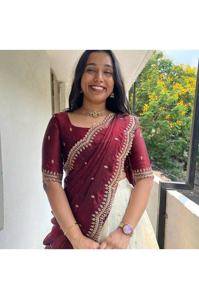 Premalu South Indian Festival Traditional Half Saree