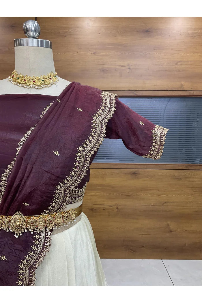 Premalu South Indian Festival Traditional Half Saree