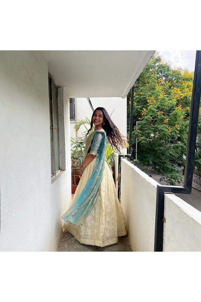 Premalu South Indian Festival Traditional Half Saree