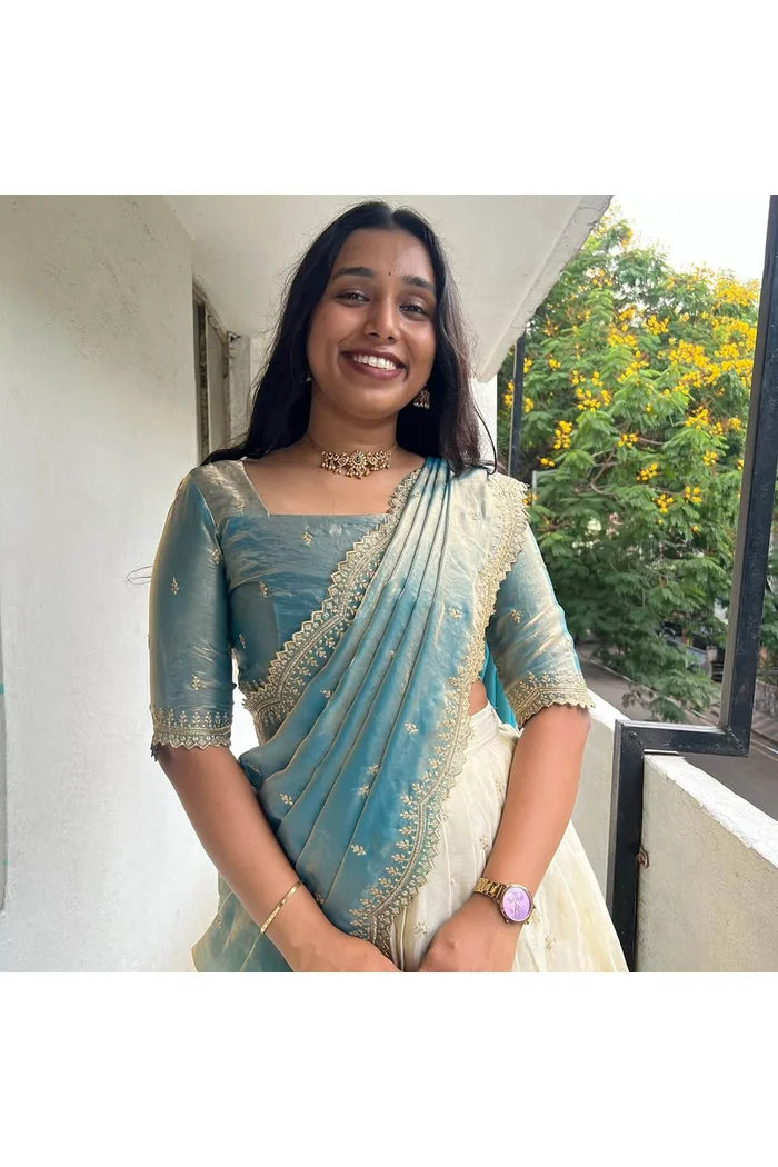 Premalu South Indian Festival Traditional Half Saree