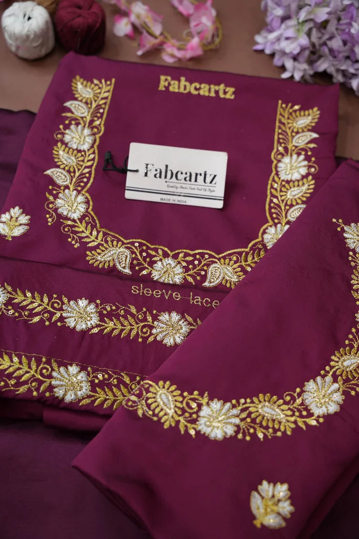 Amalkaya KV South Indian Festival Traditional Half Saree with Embroidered Blouse & Dupatta