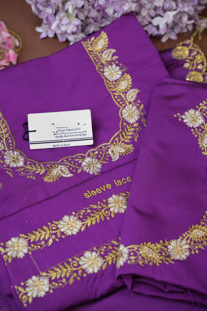 Amalkaya KV South Indian Festival Traditional Half Saree with Embroidered Blouse & Dupatta