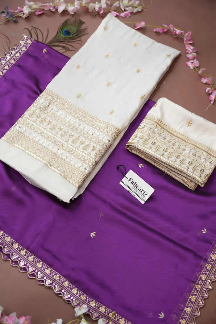 Aarohi Women's Woven Design Half Saree with Blouse and Dupatta