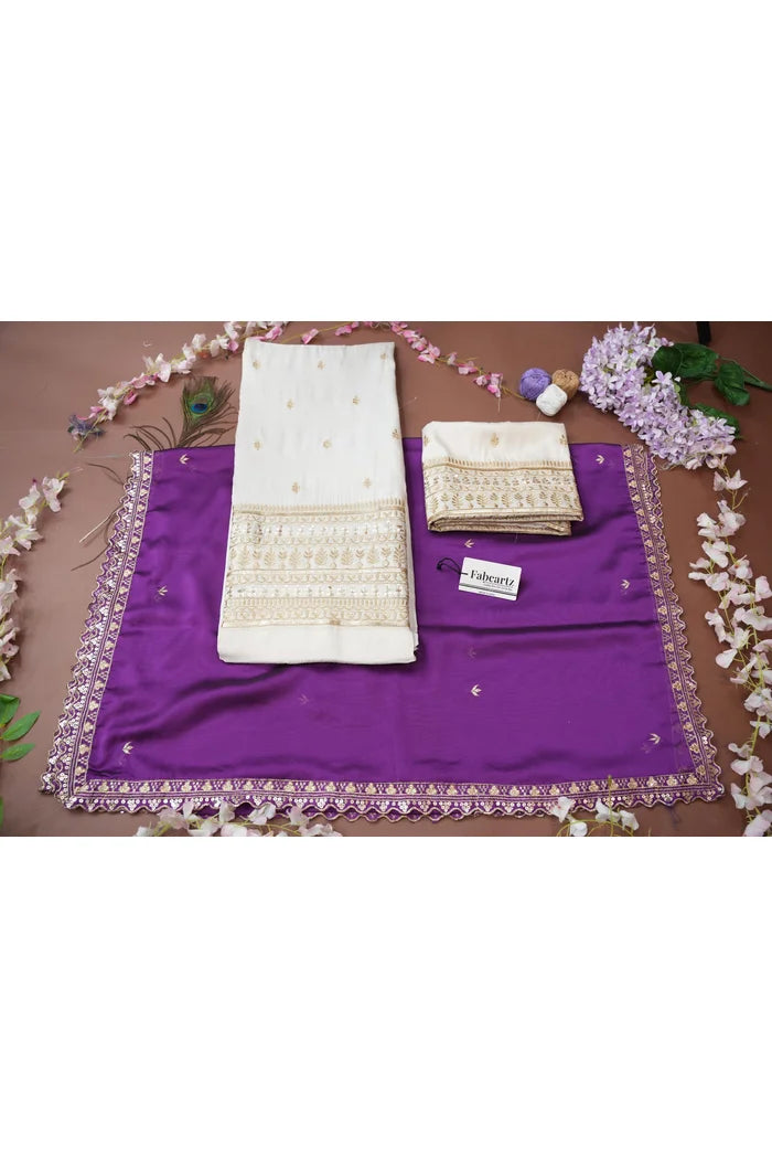 Aarohi Women's Woven Design Half Saree with Blouse and Dupatta