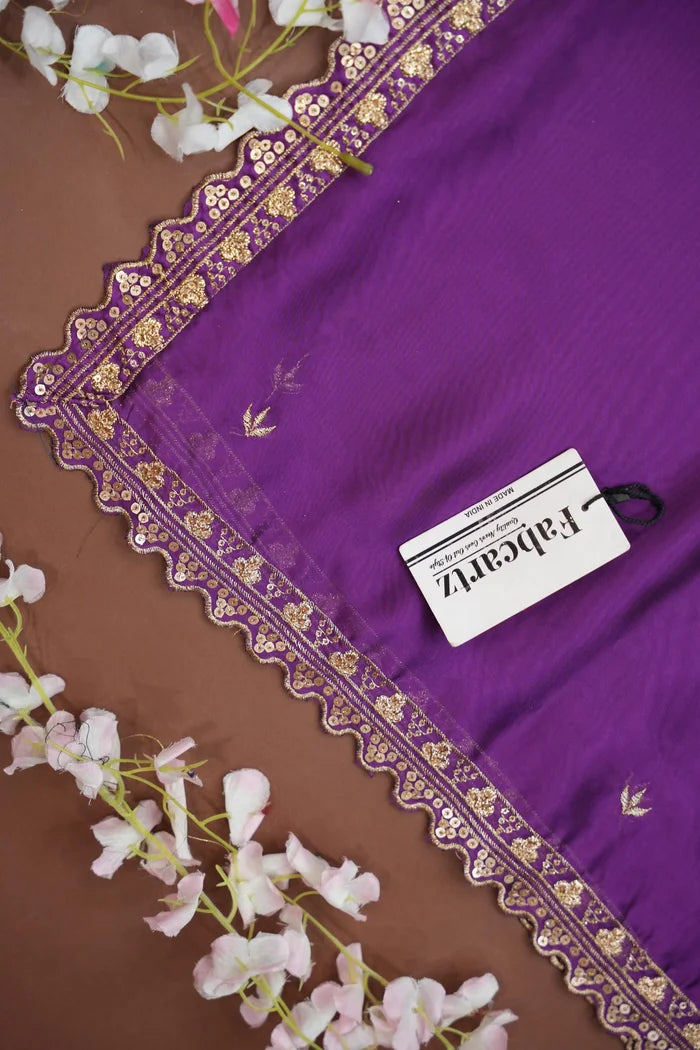 Aarohi Women's Woven Design Half Saree with Blouse and Dupatta