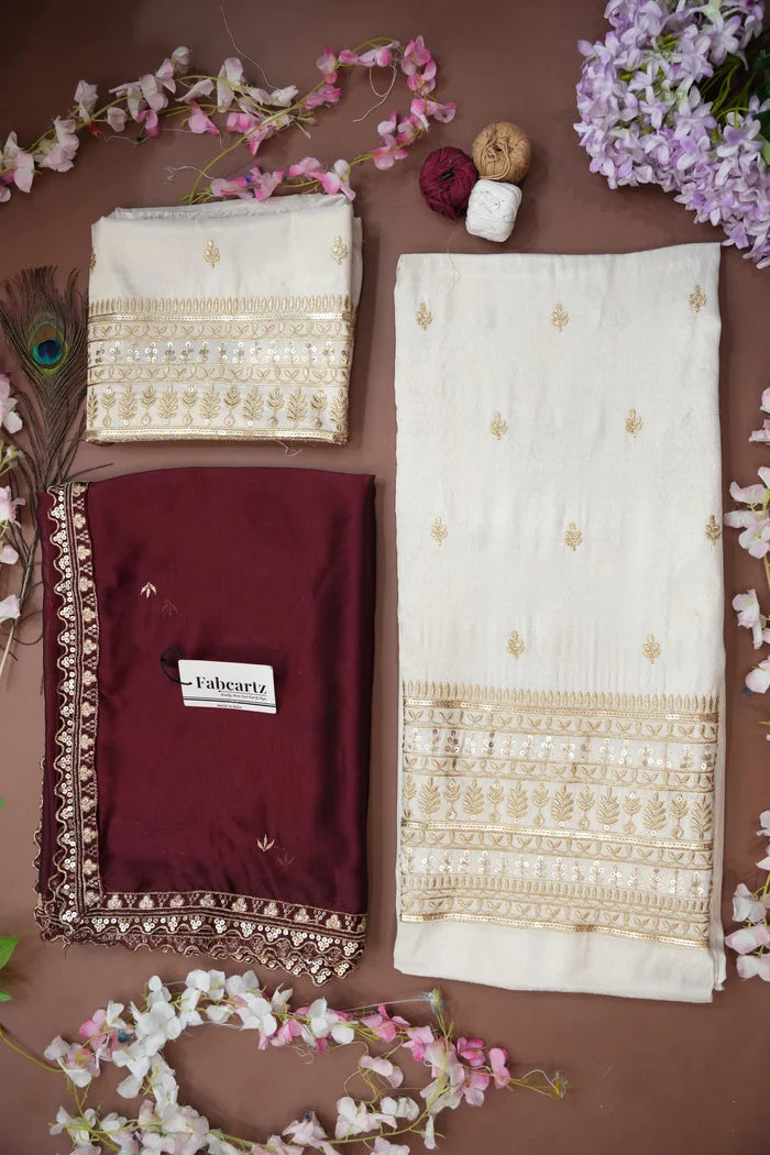 Aarohi Women's Woven Design Half Saree with Blouse and Dupatta