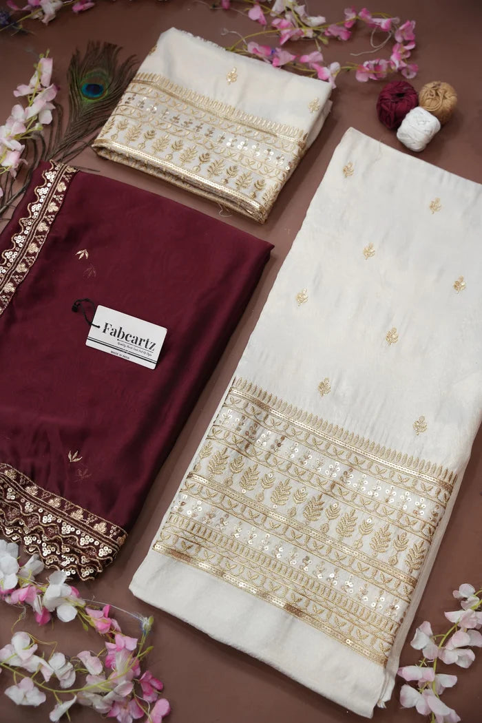 Aarohi Women's Woven Design Half Saree with Blouse and Dupatta