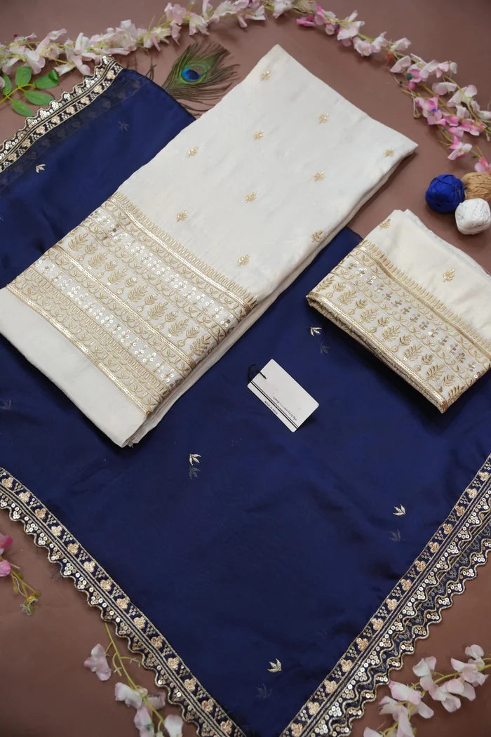 Aarohi Women's Woven Design Half Saree with Blouse and Dupatta